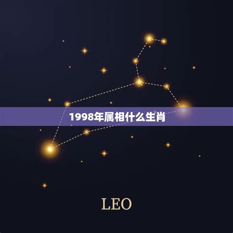 1998 生肖|1998年属什么生肖 